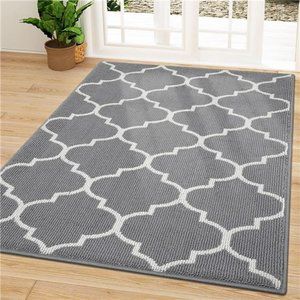 Indoor Door Mat, 59x35, Non-Slip Absorbent Resist Dirt Entrance Mat, Washable